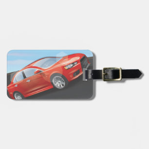Sports Car Luggage Tag