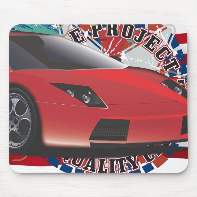 Sports Car Mouse Mat (Front)
