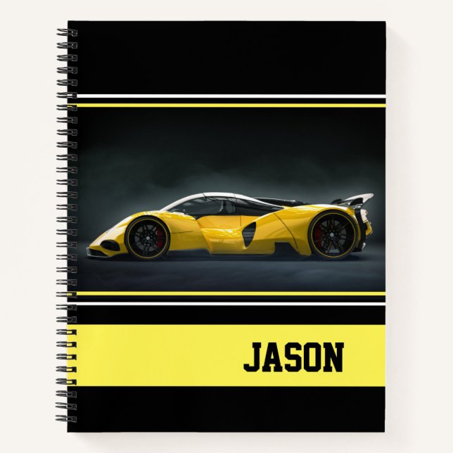 Sports Car Notebook (Front)
