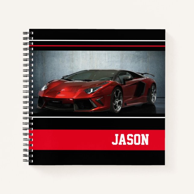 Sports Car Notebook (Front)