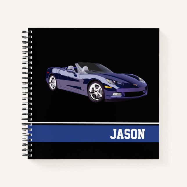 Sports Car Notebook (Front)