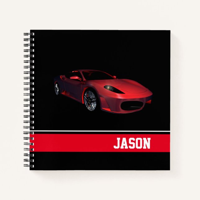 Sports Car Notebook (Front)