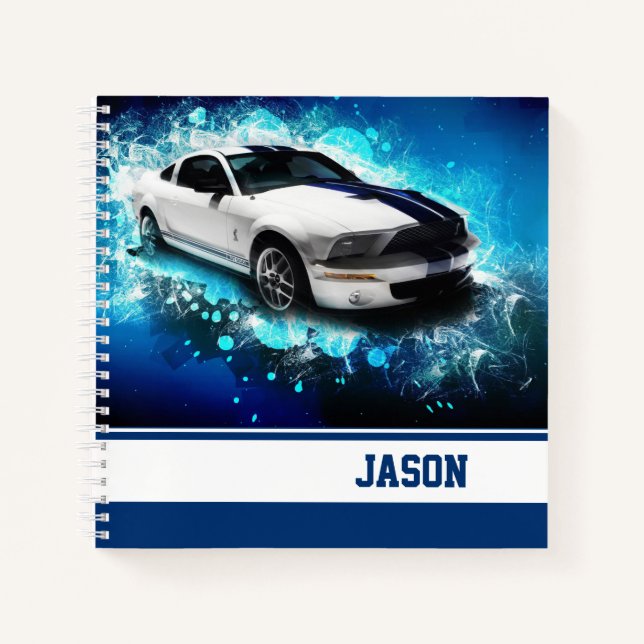 Sports Car Notebook (Front)