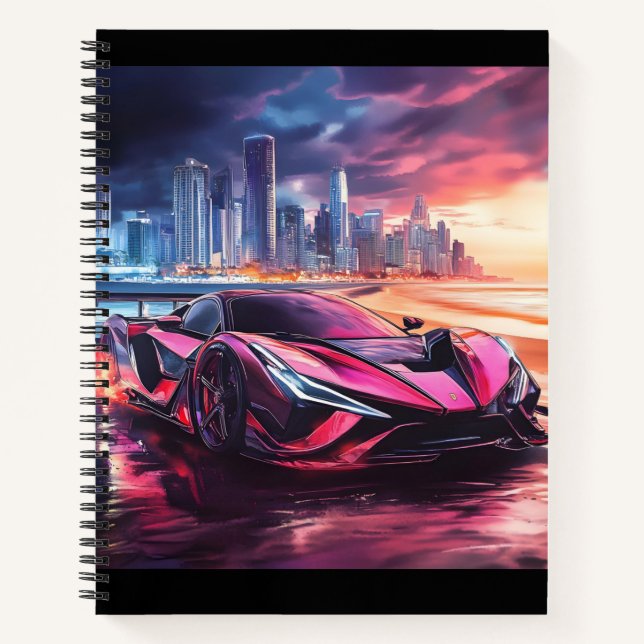 Sports Car Notebook (Front)