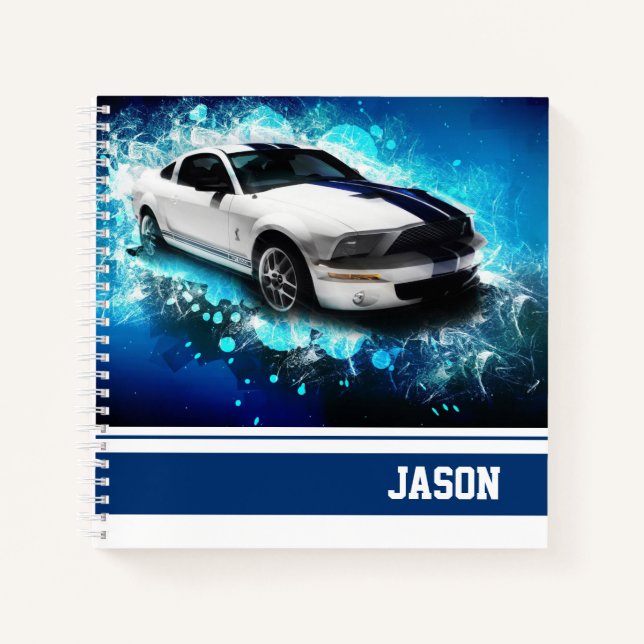 Sports Car Notebook (Front)
