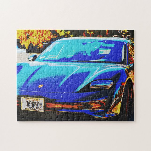 Sports Car Poster Art Puzzle (Horizontal)