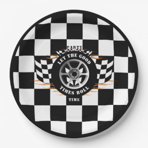 Sports Car Racing Party Celebration BBQ Supplies Paper Plate