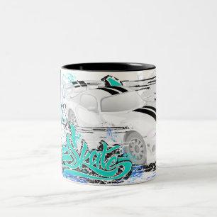 Sports Car Two-Tone Coffee Mug