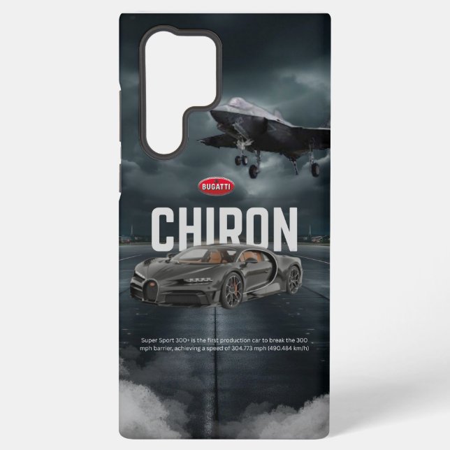Sports Car with Jet Background Phone Case – Sleek  (Back)