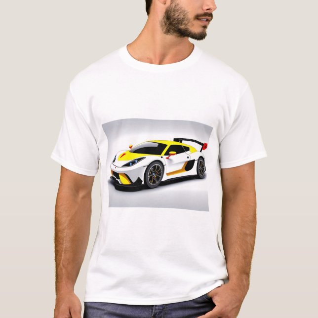 Sports Car With Sleek Design and Modern Aesthetic T-Shirt (Front)