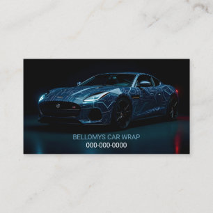 Sports Car Wrap Service Business Card