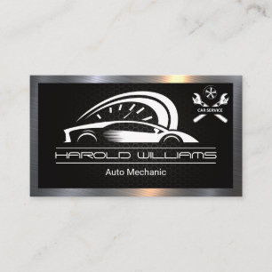 Sports Car   Wrenches  Business Card