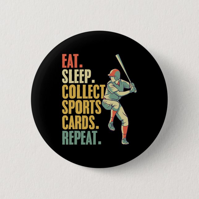 Sports Card Collecting Basketball Baseball Card Co 6 Cm Round Badge (Front)