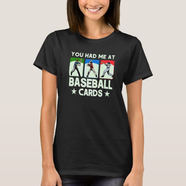 Sports Card Collector  Baseball Card Baseball Card T-Shirt (Front)