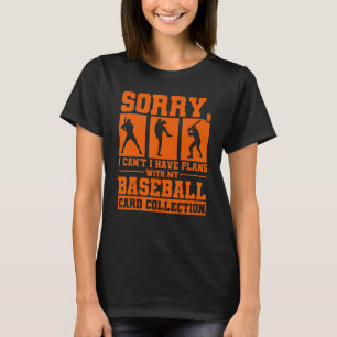 Sports Card Collector Baseball Card Collection T-Shirt