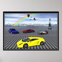 Sports Cars balloons Abstract