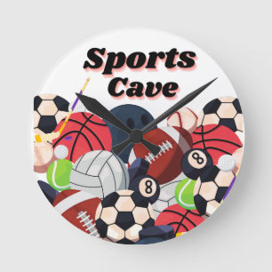 SPORTS CAVE  WALL CLOCK