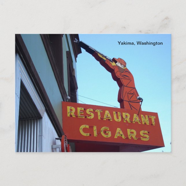 Sports Centre Sign- Yakima, Washington Postcard (Front)