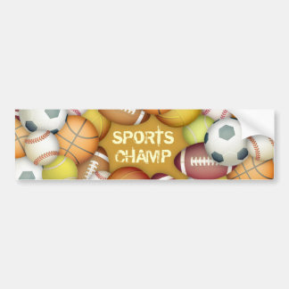 Sports Champ Bumper Sticker