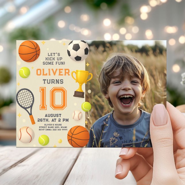 Sports Champion Birthday Party Invitation (Creator Uploaded)