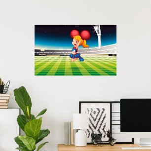 Sports Cheerleader Poster