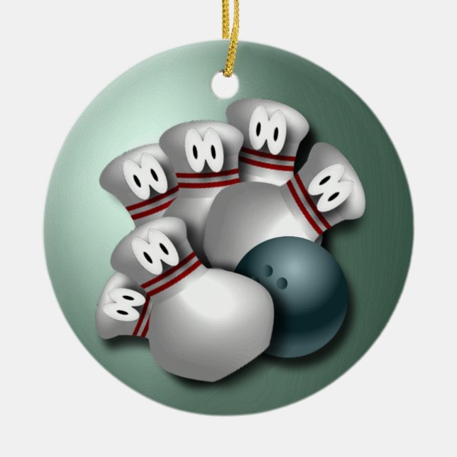 Sports Christmas Ceramic Tree Decoration (Front)