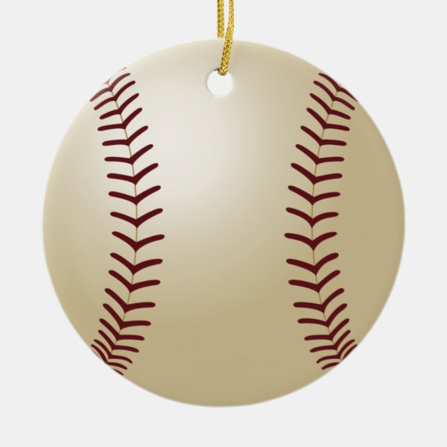 Sports Christmas Ceramic Tree Decoration (Front)