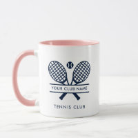 Sports Club Name Navy Blue Logo Tennis Team Custom