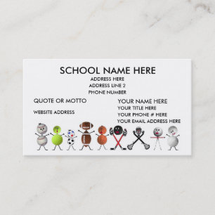 Sports Coach Business Card