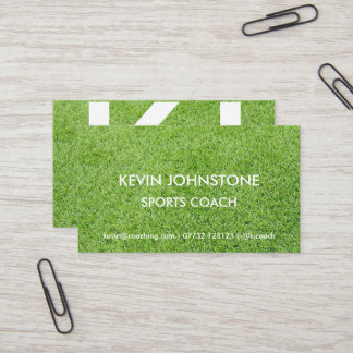 Sports Coach Business Card (Grass)