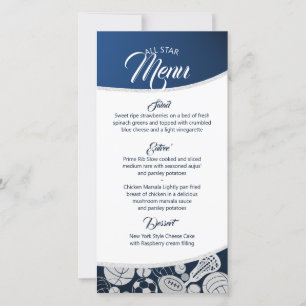 Sports Combo All Star Menu Blue