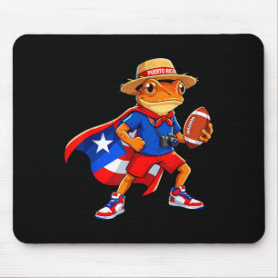 Sports coqui frog puerto rico flag rican football mouse mat