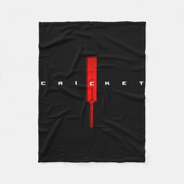 Sports Cricket Player  Fleece Blanket (Front)