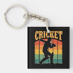 Sports Cricket Player – The Gentleman’s Game Key Ring