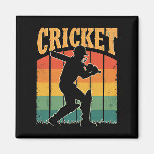 Sports Cricket Player – The Gentleman’s Game  Magnet