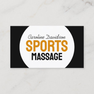 Sports Deep tissue body healing therapist contact Business Card