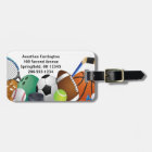 Sports Design Luggage Tags