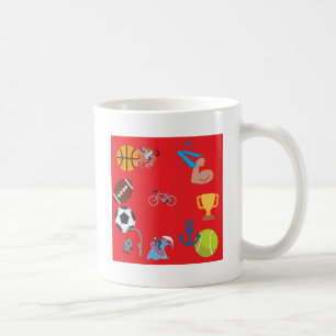 sports emoji coffee mug