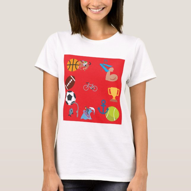 sports emoji T-Shirt (Front)