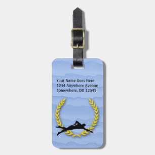 Sports Emphasis Swimming personalise swimmer Luggage Tag