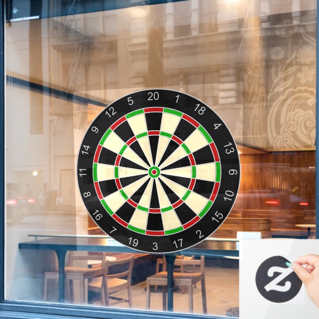 Sports Equipment - Dartboard 1 Window Cling (Cafe Window)