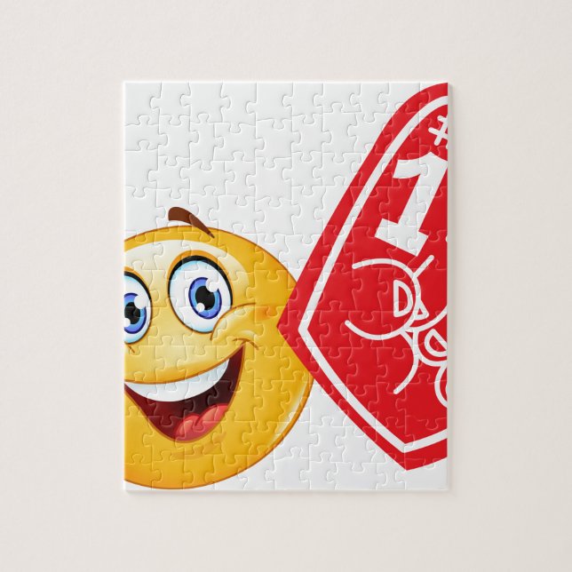 sports fan emoji jigsaw puzzle (Vertical)