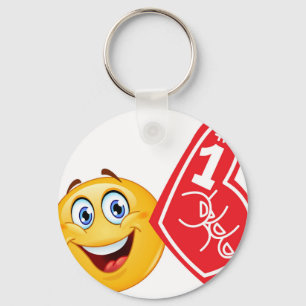 sports fan emoji key ring