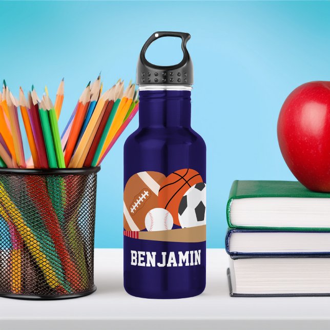 Sports Fan Personalised 532 Ml Water Bottle (Creator Uploaded)