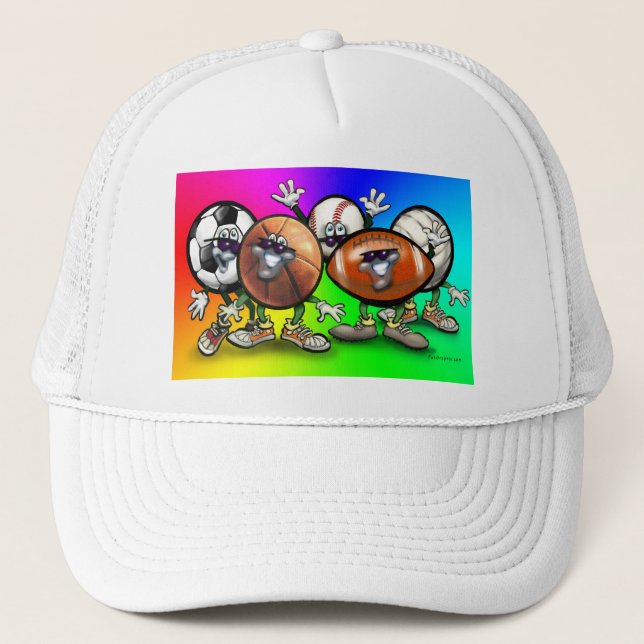 Sports Fan Trucker Hat (Front)