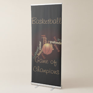 Sports Fanatics Basketball The Game of Champions Retractable Banner