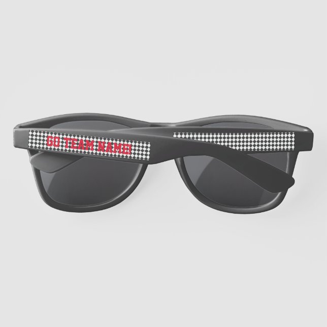 Sports Fans Team Spirit Name Cool Fun Sunglasses (Back)
