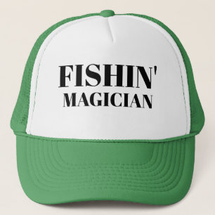 Sports Fishing Funny Baseball FISHIN' MAGIC Lucky  Trucker Hat