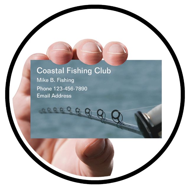 Sports Fishing Tackle Bait Store Business Card (Creator Uploaded)