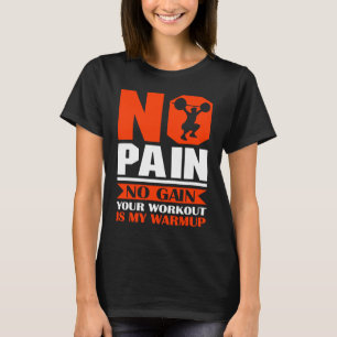 Sports Fitness Bodybuilding Workout Weightlifting T-Shirt
